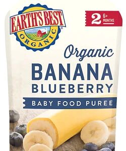 Earth's Best Organic Baby Food Puree Banana Blueberry -- 4 oz