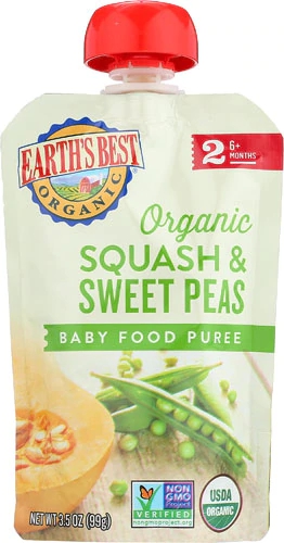 Comprar Earth's Best Organic Baby Food Puree Squash & Sweet Peas -- 3.5 oz