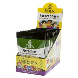 Comprar Eden Foods Pocket Snacks Organic Pistachios Shelled & Roasted -- 12 Packs