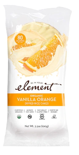 Comprar Element Organic Dipped Rice Cakes Vanilla Orange -- 3.5 oz