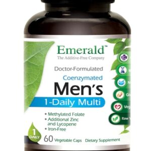 Emerald Labs Men's 1-Daily Multi Vitamin -- 60 Vegetable Capsules