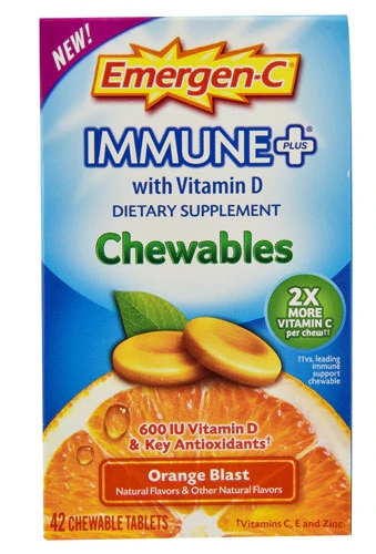 Comprar Emergen-C Immune Plus with Vitamin D Chewables Orange Blast -- 42 Chewable Tablets
