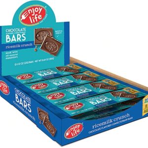 Enjoy Life Chocolate Flavored Bar Candy Gluten Free Ricemilk Crunch -- 12 Bars