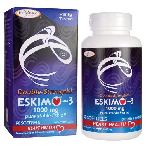Comprar Enzymatic Therapy Eskimo-3® Pure Stable Fish Oil -- 1000 mg - 90 Softgels