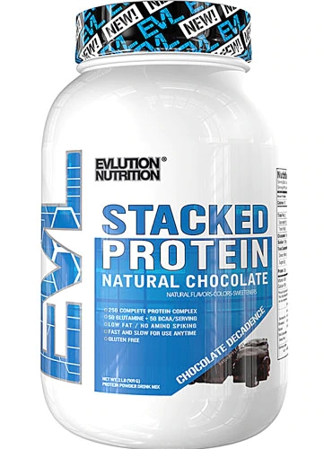 Comprar Evlution Nutrition Stacked Protein Powder Drink Mix Natural Flavors Chocolate Decadense -- 2 lbs