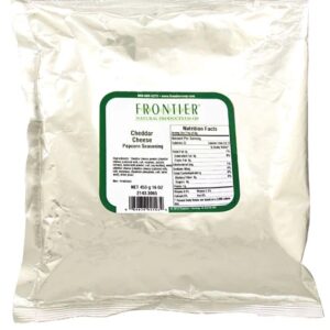 Frontier Natural Products Popcorn Seasoning Cheddar Cheese -- 16 oz