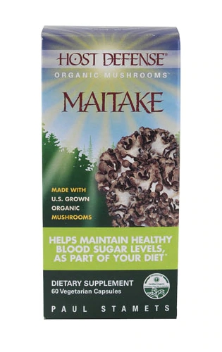 Fungi Perfecti HostDefense® Organic Mushrooms™ Maitake -- 60 Vegetarian Capsules