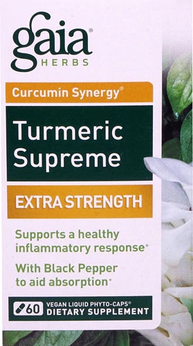 Comprar Gaia Herbs Curcumin Synergy Turmeric Supreme Extra Strength -- 60 Vegen Liquid Phyto-Caps®