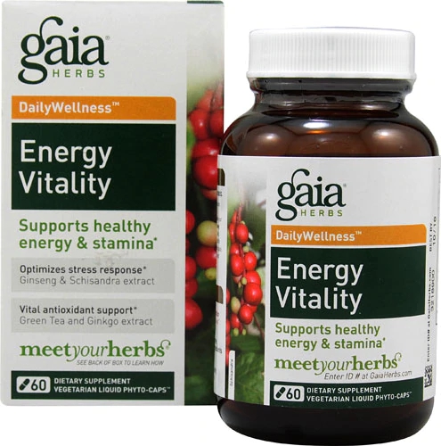 Gaia Herbs DailyWellness™ Energy Vitality -- 60 Liquid Capsules