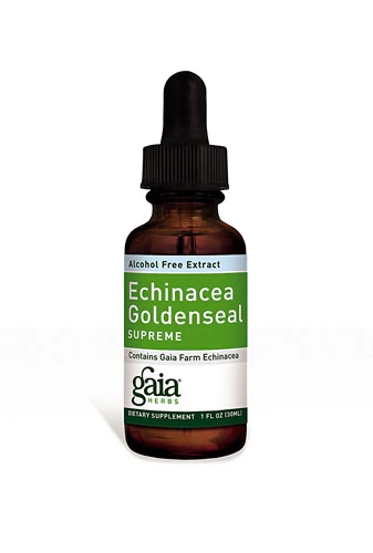 Comprar Gaia Herbs Echinacea Goldenseal Supreme Alcohol Free -- 1 fl oz