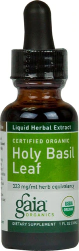 Gaia Herbs Organic Holy Basil Leaf -- 333 mg - 1 fl oz