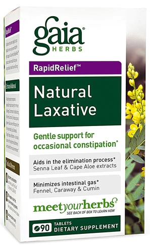 Comprar Gaia Herbs RapidRelief™ Natural Laxative -- 90 Tablets