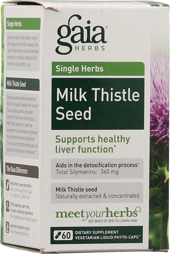 Comprar Gaia Herbs Single Herbs Milk Thistle Seed -- 60 Vegetarian Liquid Phyto-Caps™
