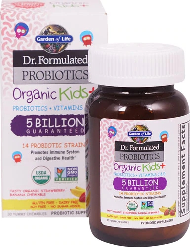 Comprar Garden of Life Dr. Formulated Probiotics Organic Kids plus Strawberry Banana -- 5 billion - 30 Chewables