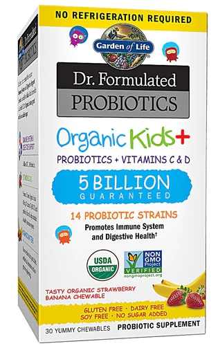 Comprar Garden of Life Dr. Formulated Shelf Stable Probiotics Organic Kids plus Strawberry Banana -- 5 billion - 30 Chewables