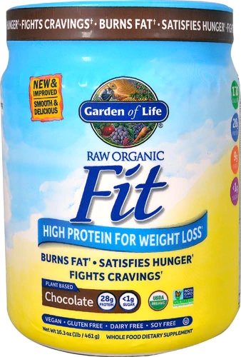 Garden of Life RAW Organic Fit™ High Protein for Weight Loss Chocolate -- 16.3 oz