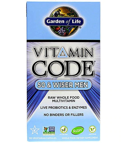 Comprar Garden of Life Vitamin Code® RAW 50 and Wiser Men -- 120 Vegetarian Capsules