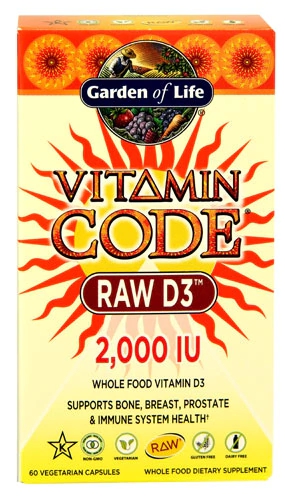 Comprar Garden of Life Vitamin Code® RAW D3™ -- 2000 IU - 60 Capsules