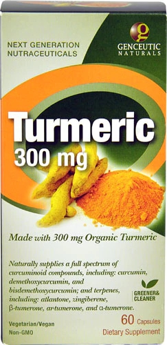 Comprar Genceutic Naturals Organic Turmeric -- 300 mg - 60 Capsules