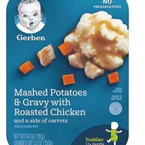 Gerber Baby Food Mashed Potatoes & Gravy with Roasted Chicken and Carrots -- 6.67 oz