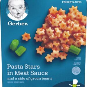 Gerber Lil' Entrees® Pasta Stars in Meat Sauce with Green Beans -- 6.8 oz