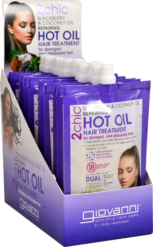 Comprar Giovanni 2chic® Hot Oil Hair Treatment Blackberry & Coconut Oil Repairing -- 12 Packets