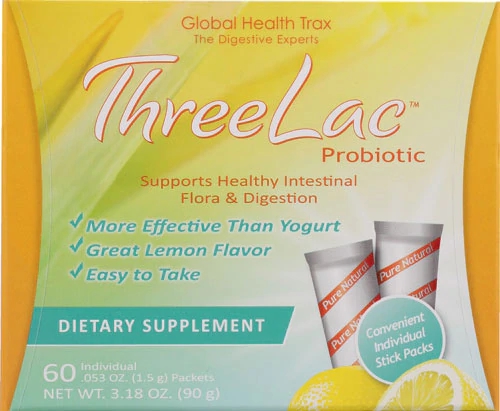 Comprar Global Health Trax ThreeLac™ Probiotic Lemon -- 60 Packets