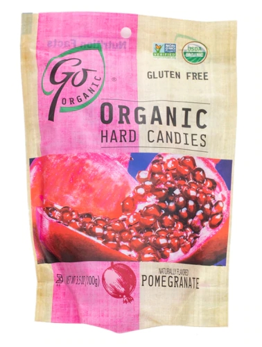 GoOrganic Gluten Free Hard Candies Pomegranate -- 3.5 oz