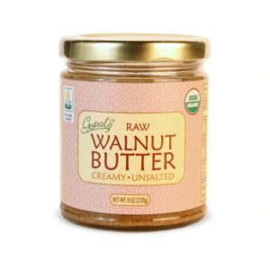 Gopal's Raw Walnut Butter, Creamy Unsalted -- 8 oz