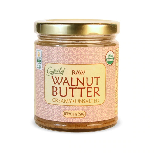 Gopal's Raw Walnut Butter, Creamy Unsalted -- 8 oz
