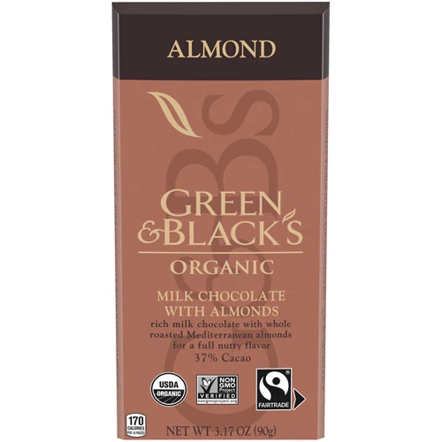 Comprar Green & Black's Organic Milk Chocolate With Almonds -- 3.17 oz