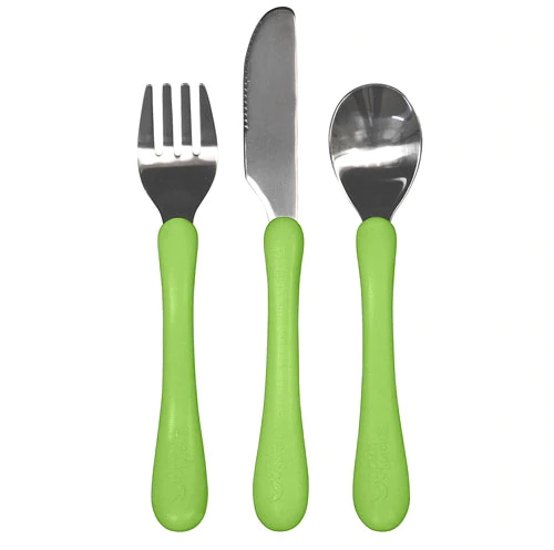 Green Sprouts Learning Cutlery Set 12 plus months 3 pcs -- 1 Shake