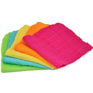 Comprar Green Sprouts Muslin Face Cloths made from Organic Cotton (5pk)-Pink Set-12" x 12" -- 5 Cloths