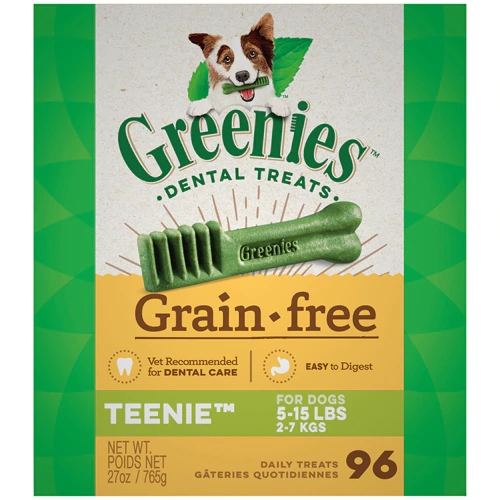 Greenies Grain Free Teenie Dental Dog Treats -- 27 oz