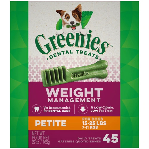 Greenies Weight Management Petite Dog Dental Treats 15-25 lbs. -- 27 oz