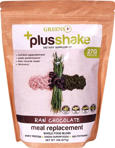 Comprar Greens Plus Meal Replacement PlusShake™ Raw Chocolate -- 1.5 lbs