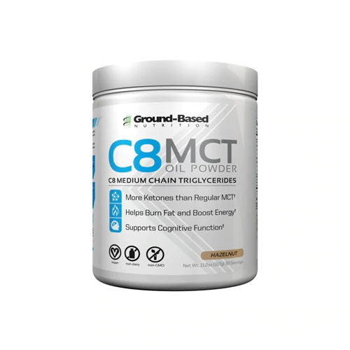 Comprar Ground-Based Nutrition C8 MCT Oil Powder Hazelnut -- 30 Servings