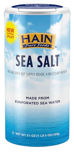 Comprar Hain Pure Foods Sea Salt -- 21 oz