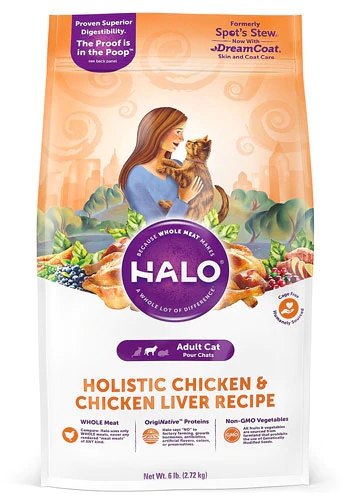 Comprar Halo Purely For Pets Adult Cat Chicken & Chicken Liver Recipe -- 6 lbs