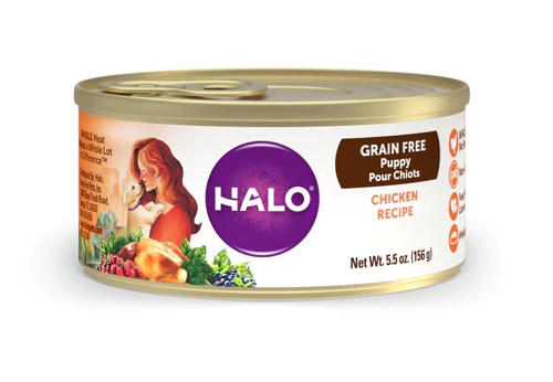 Comprar Halo Purely For Pets Grain Free Puppy Dog Food Chicken Recipe -- 5.5 oz Each / Pack of 12