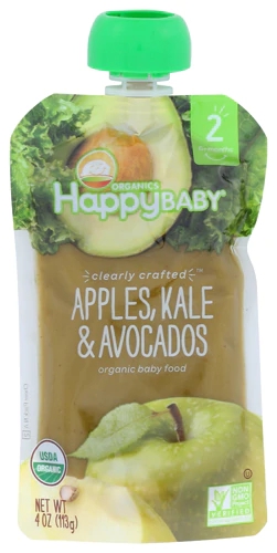 Comprar Happy Baby Clearly Crafted Stage 2 Organic Baby Food Apples Kale & Avocados -- 4 oz
