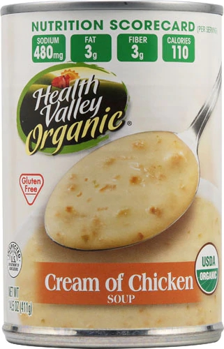 Health Valley Organic Soup Cream of Chicken -- 14.5 fl oz