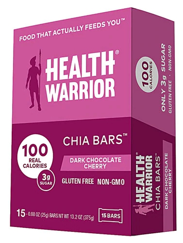 Comprar Health Warrior Chia Bars Gluten Free Vegan Dark Chocolate Cherry -- 15 Bars