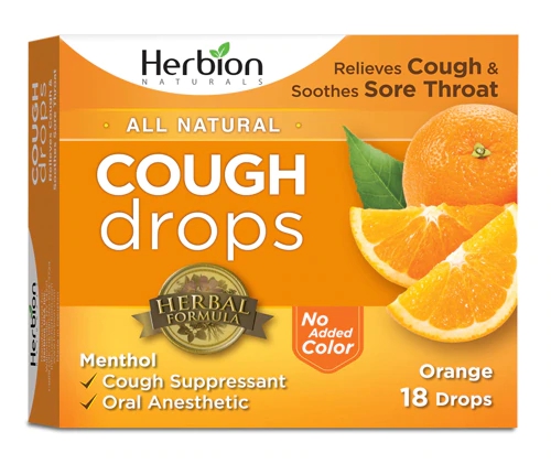 Comprar Herbion All Natural Cough Drops Orange -- 18 Drops