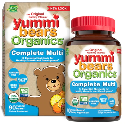 Comprar Hero Nutritionals Yummi Bears Organics® Complete Multi Natural Fruit -- 90 Gummy Bears