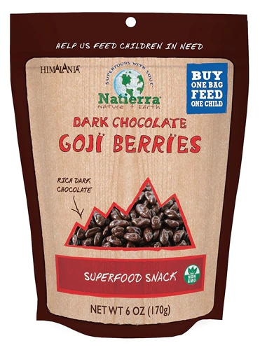 Himalania Dark Chocolate Covered Goji Berries -- 6 oz