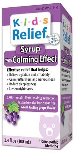 Comprar Homeolab USA Kids Relief Syrup with Calming Effect Grape -- 3.4 fl oz