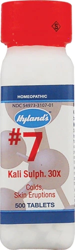 Hyland's No.7 Kali Sulph. 30x -- 500 Tablets