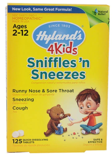 Comprar Hyland's Sniffles and Sneezes 4 Kids -- 125 Tablets