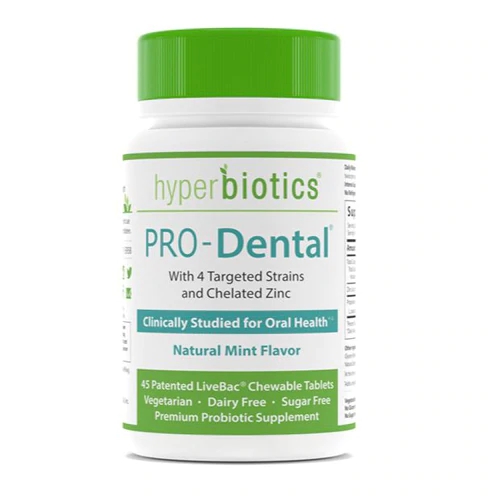 Comprar Hyperbiotics PRO-Dental® Probiotics for Oral Health Natural Mint -- 45 Chewable Tablets